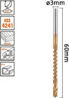 Punta-Trapano-Elicoidale-ø-3mmx60mm-In-Titanio-Hss-4241-Per-Metallo-Legno-57147