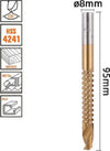 Punta-Trapano-Elicoidale-ø8mm-X-95mm-In-Titanio-Hss-4241-Per-Metallo-Legno-57152