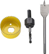 PUNTA TRAPANO PER FORO SET 3 PEZZI FRESE FRESA A TAZZA CIRCOLARE LEGNO PLASTICA Fai da te/Utensili elettrici e a mano/Accessori per utensili elettrici/Seghe a tazza Trade Shop italia - Napoli, Commerciovirtuoso.it