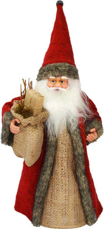 Puntale Babbo Natale Per Albero Abiti Tessuto E Juta Decorazioni Natalizie 30cm Casa, arredamento e bricolage > Prodotti per Feste > Prodotti Natalizi Trade Shop italia - Napoli, Commerciovirtuoso.it