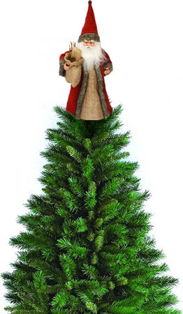 Puntale Babbo Natale Per Albero Abiti Tessuto E Juta Decorazioni Natalizie 30cm Casa, arredamento e bricolage > Prodotti per Feste > Prodotti Natalizi Trade Shop italia - Napoli, Commerciovirtuoso.it