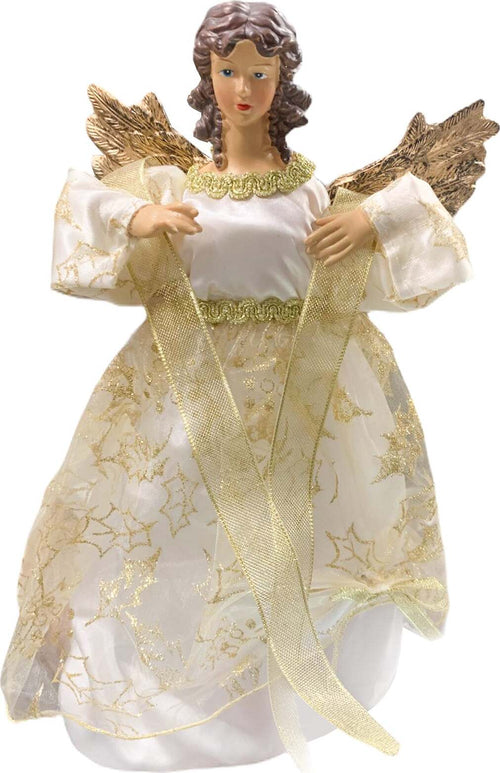 Puntale per albero di natale angelo h 30 cm decorazione natalizia ali dorate Casa e cucina/Decorazioni per interni/Addobbi e decorazioni per ricorrenze/Decorazioni natalizie/Punte albero di Natale MagiediNatale.it - Altamura, Commerciovirtuoso.it