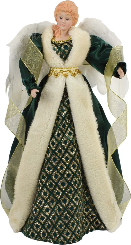 Puntale per albero di natale angelo h 45 cm decorazione natalizia ali piumate Casa e cucina/Decorazioni per interni/Addobbi e decorazioni per ricorrenze/Decorazioni natalizie/Punte albero di Natale MagiediNatale.it - Altamura, Commerciovirtuoso.it