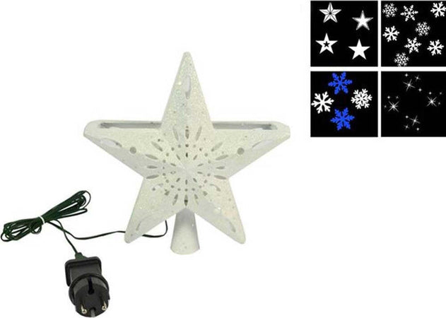 Puntale Proiettore A Led Albero Di Natale Forma Stella Bianco 4 Giochi Di Luce Casa, arredamento e bricolage > Prodotti per Feste > Prodotti Natalizi Trade Shop italia - Napoli, Commerciovirtuoso.it