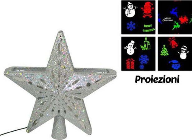 Puntale Proiettore Led Albero Di Natale Forma Stella Silver 4 Giochi Luce Fantasy Casa, arredamento e bricolage > Prodotti per Feste > Prodotti Natalizi Trade Shop italia - Napoli, Commerciovirtuoso.it