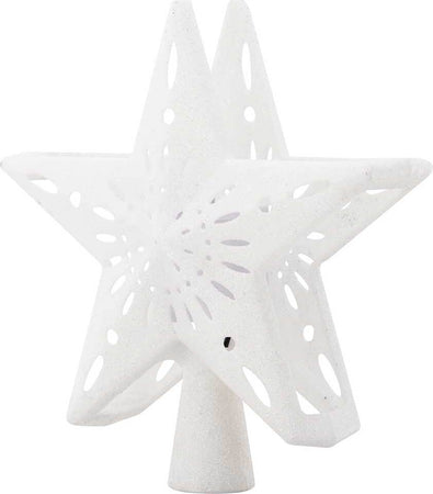 Puntale-Proiettore-LED-per-Albero-di-Natale-Forma-Stella-Bianco-Gioco-di-Luce