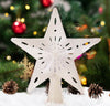 Puntale-Proiettore-LED-per-Albero-di-Natale-Forma-Stella-Bianco-Gioco-di-Luce