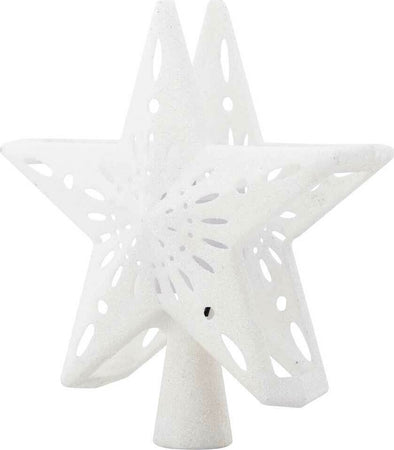Puntale-Proiettore-LED-per-Albero-di-Natale-Forma-Stella-Bianco-Gioco-di-Luce
