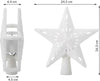 Puntale-Proiettore-LED-per-Albero-di-Natale-Forma-Stella-Bianco-Gioco-di-Luce