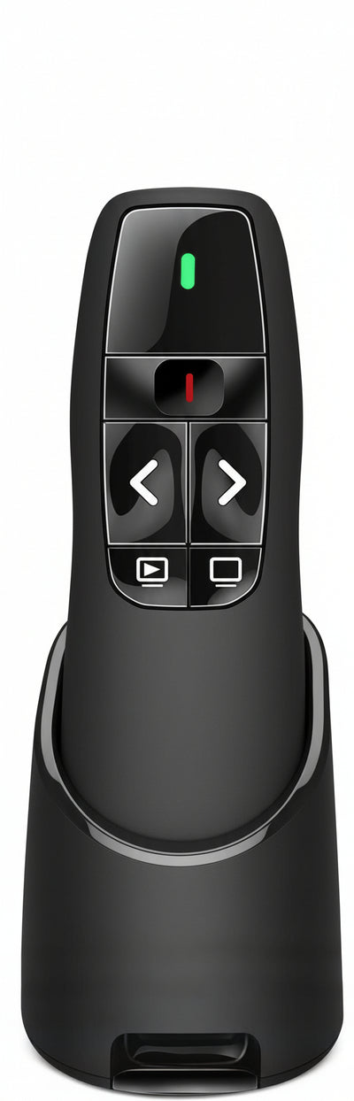 Puntatore Telecomando per Presentazioni Presenter Wireless USB 2.4 GHz per PowerPoint Slide PC Notebook – Laser Rosso Integrato