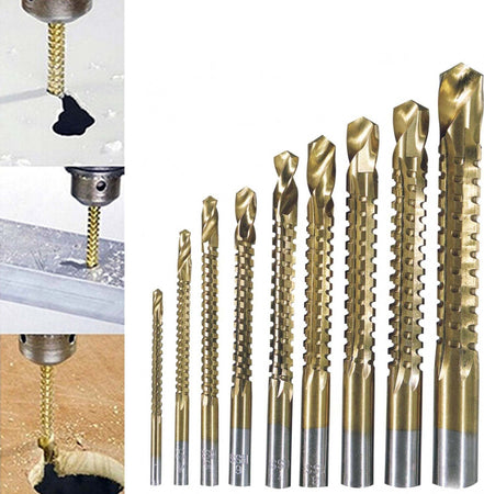 PUNTE ACCIAIO SET DA 9 TRAPANO PER FORARE TITANIO LEGNO FERRO FRESARE FILETTARE Fai da te/Utensili elettrici e a mano/Accessori per utensili elettrici/Set punte per trapani Trade Shop italia - Napoli, Commerciovirtuoso.it