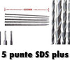 Punte giganti 600mm SDS Plus set 5 pezzi per muro cemento calcestruzzo Fai da te/Utensili elettrici e a mano/Accessori per utensili elettrici/Set punte per trapani Trade Shop italia - Napoli, Commerciovirtuoso.it