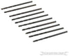 Punte metriche trapano Jobber HSS-R 10 pezzi acciaio temperato Silverline