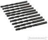 Punte metriche trapano Jobber HSS-R 10 pezzi acciaio temperato Silverline