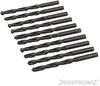 Punte metriche trapano Jobber HSS-R 10 pezzi acciaio temperato Silverline