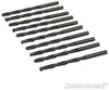 Punte metriche trapano Jobber HSS-R 10 pezzi acciaio temperato Silverline