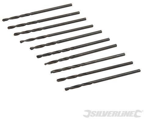Punte metriche trapano Jobber HSS-R 10 pezzi acciaio temperato Silverline