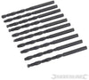Punte metriche trapano Jobber HSS-R 10 pezzi acciaio temperato Silverline