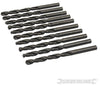 Punte metriche trapano Jobber HSS-R 10 pezzi acciaio temperato Silverline