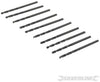 Punte metriche trapano Jobber HSS-R 10 pezzi acciaio temperato Silverline