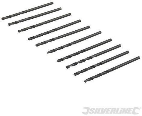 Punte metriche trapano Jobber HSS-R 10 pezzi acciaio temperato Silverline