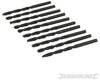 Punte metriche trapano Jobber HSS-R 10 pezzi acciaio temperato Silverline