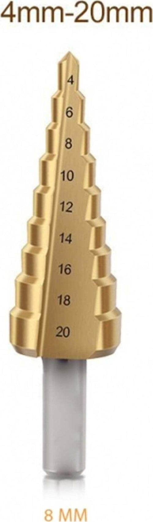 PUNTE PER TRAPANO A SCALA DIAMETRO 4-20 MM 8MM PERFORAZIONE IN 9 FASI FRESA FORI Fai da te/Utensili elettrici e a mano/Accessori per utensili elettrici/Set punte per trapani Trade Shop italia - Napoli, Commerciovirtuoso.it