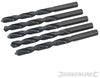 Punte trapano Jobber HSS-R in acciaio forgiato 4341 per metalli Silverline 5 pezzi