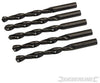Punte trapano Jobber HSS-R in acciaio forgiato 4341 per metalli Silverline 5 pezzi