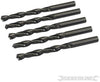 Punte trapano Jobber HSS-R in acciaio forgiato 4341 per metalli Silverline 5 pezzi