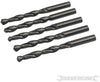 Punte trapano Jobber HSS-R in acciaio forgiato 4341 per metalli Silverline 5 pezzi