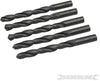 Punte trapano Jobber HSS-R in acciaio forgiato 4341 per metalli Silverline 5 pezzi