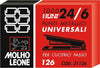 Punti 126 - 24-6 - metallo - Molho Leone - conf. 1000 pezzi Cancelleria e prodotti per ufficio/Archivio ufficio e accessori per scrivania/Spillatrici e perforatrici/Graffette Eurocartuccia - Pavullo, Commerciovirtuoso.it