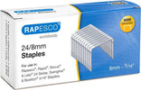 Punti in metallo - 24-8 - metallo - Rapesco - conf. 5000 pezzi Cancelleria e prodotti per ufficio/Archivio ufficio e accessori per scrivania/Spillatrici e perforatrici/Graffette Eurocartuccia - Pavullo, Commerciovirtuoso.it
