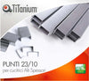 Punti metallici 23-10 - TiTanium - conf. 1000 pezzi [multipack] 20 pezzi Cancelleria e prodotti per ufficio/Archivio ufficio e accessori per scrivania/Spillatrici e perforatrici/Graffette Eurocartuccia - Pavullo, Commerciovirtuoso.it