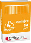 Punti Oro - 6-4 - oro -Romeo Maestri - conf. 2000 pezzi [multipack] 10 pezzi Cancelleria e prodotti per ufficio/Archivio ufficio e accessori per scrivania/Spillatrici e perforatrici/Graffette Eurocartuccia - Pavullo, Commerciovirtuoso.it