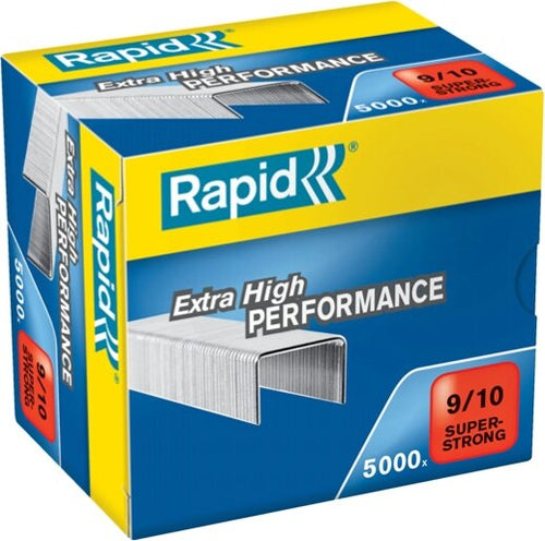 Punti Rapid Super Strong - alti spessori - 9-10 - acciaio zincato - metallo - Rapid - conf. 5000 pezzi Cancelleria e prodotti per ufficio/Archivio ufficio e accessori per scrivania/Spillatrici e perforatrici/Graffette Eurocartuccia - Pavullo, Commerciovirtuoso.it