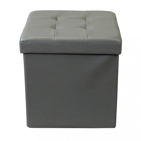 Contenitore Quadrato Ecopelle Tinta Unita