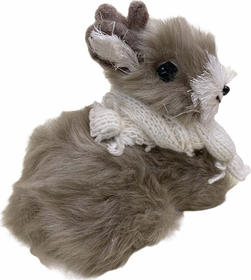 Pupazzino renna con sciarpa pelosa h 14 cm, pallina per albero di natale addobbi natalizi grigio Casa e cucina/Decorazioni per interni/Addobbi e decorazioni per ricorrenze/Decorazioni natalizie/Addobbi e decorazioni/Palle e palline MagiediNatale.it - Altamura, Commerciovirtuoso.it