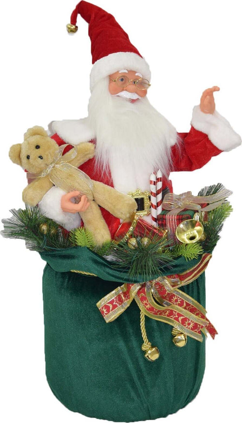 Pupazzo Babbo Natale Canterino con musica e movimenti vestito Rosso h 70 cm Casa e cucina/Decorazioni per interni/Addobbi e decorazioni per ricorrenze/Decorazioni natalizie/Schiaccianoci MagiediNatale.it - Altamura, Commerciovirtuoso.it