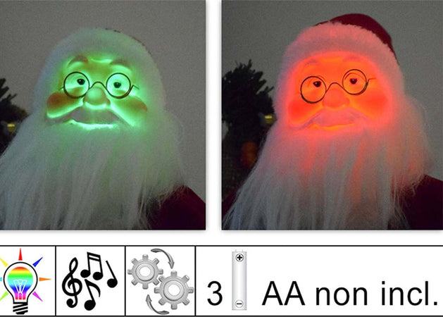 Pupazzo Babbo Natale Canterino con musica, movimenti e luci vestito Bordeaux Casa e cucina/Decorazioni per interni/Addobbi e decorazioni per ricorrenze/Decorazioni natalizie/Schiaccianoci MagiediNatale.it - Altamura, Commerciovirtuoso.it