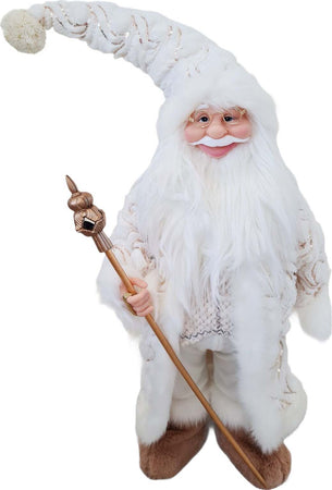 Pupazzo Babbo Natale con Pelliccia Bianca Decorazione Natalizia Casa e cucina/Decorazioni per interni/Addobbi e decorazioni per ricorrenze/Decorazioni natalizie/Schiaccianoci MagiediNatale.it - Altamura, Commerciovirtuoso.it
