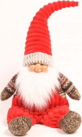 Pupazzo fermaporta Elfo seduto statuetta in tessuto h 71 cm decorazione natalizia Casa e cucina/Decorazioni per interni/Addobbi e decorazioni per ricorrenze/Decorazioni natalizie/Schiaccianoci MagiediNatale.it - Altamura, Commerciovirtuoso.it