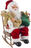 Pupazzo in tessuto Babbo natale con sedia a dondolo in movimento h 36 cm Casa e cucina/Decorazioni per interni/Addobbi e decorazioni per ricorrenze/Decorazioni natalizie/Schiaccianoci MagiediNatale.it - Altamura, Commerciovirtuoso.it