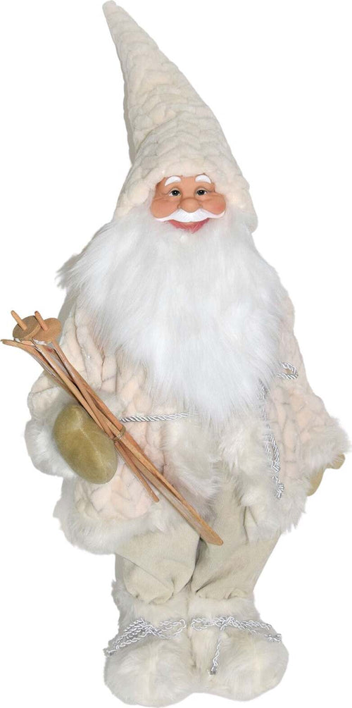Pupazzo in tessuto con pelliccia Babbo Natale Bianco decorazione natalizia h 90 cm Casa e cucina/Decorazioni per interni/Addobbi e decorazioni per ricorrenze/Decorazioni natalizie/Schiaccianoci MagiediNatale.it - Altamura, Commerciovirtuoso.it
