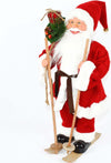 Pupazzo in tessuto rosso Babbo Natale con sci decorazione natalizia h 48 cm Casa e cucina/Decorazioni per interni/Addobbi e decorazioni per ricorrenze/Decorazioni natalizie/Schiaccianoci MagiediNatale.it - Altamura, Commerciovirtuoso.it