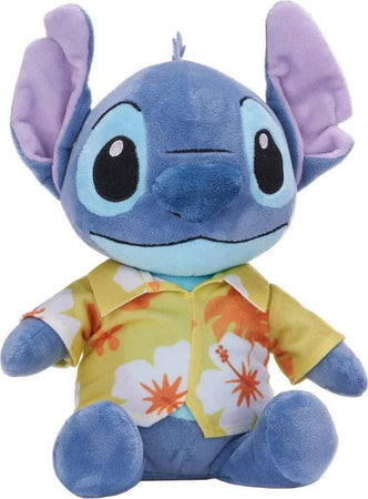 Pupazzo-Lilo-e-Stitch-Peluche-Camicia-Hawaiana-Gialla-Personaggio-Disney-30-cm
