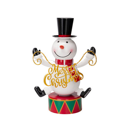 Figura di natale con luci Led con scritta Merry Christmas per decorazioni natalizie