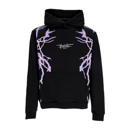 PHOBIA Felpa Leggera Cappuccio Uomo Lateral Lightning Print Hoodie Black/purple da uomo