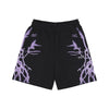 PHOBIA Pantalone Tuta Leggero Uomo Lateral Lightning Print Shorts Black/purple da uomo